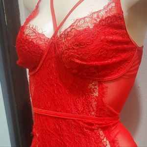 Red stylish lingerie